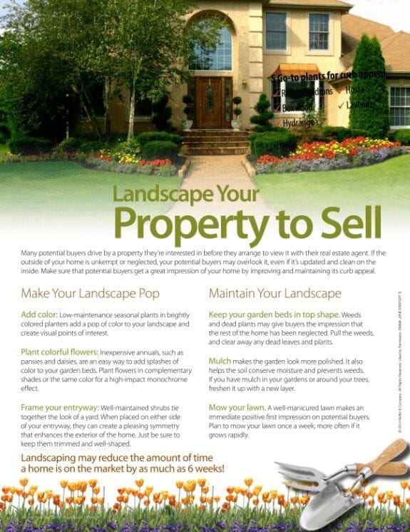 Landscape Your Property To Sell to Improve Your Lawn and Garden