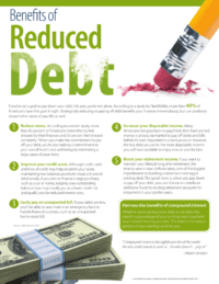 Benefits of Reduced Debt for Financial Literacy