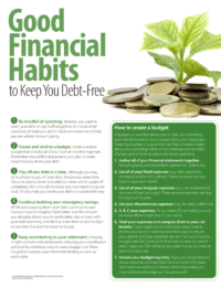Good Financial Habits to Keep Your Debt Free and Increase Your Financial Literacy
