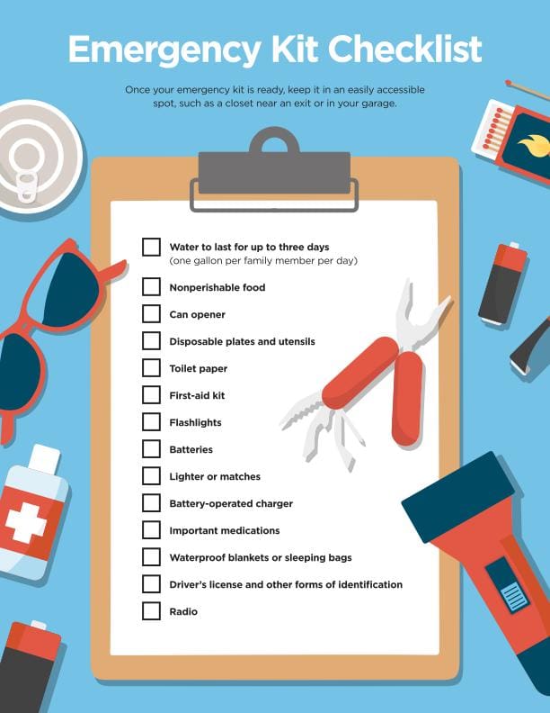 Emergency Kit Checklist for Kids and Families