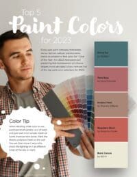 Five Top Paint Colors for 2023