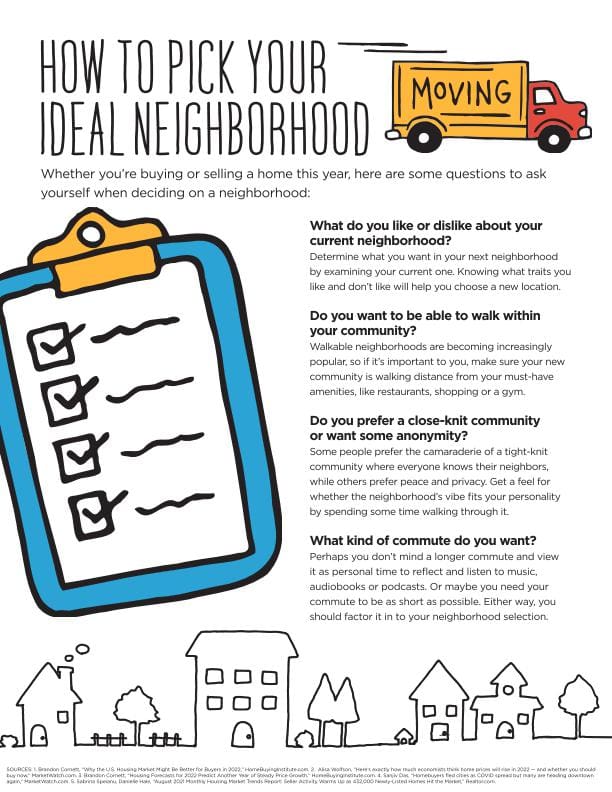 How to Pick Your Ideal Neighborhood