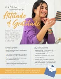 Kicking Off The Season with an Attitude of Gratitude