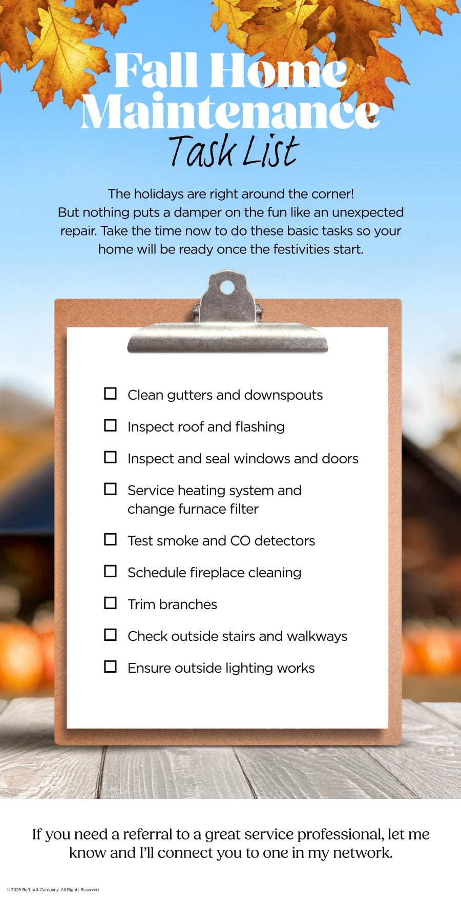 Fall Home Maintenance Tasks